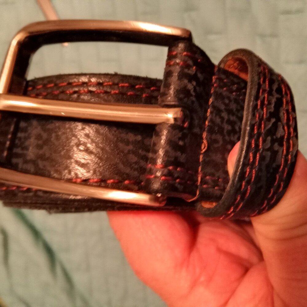 Mens Leather Belt Sz. 40 Remo Tulliani